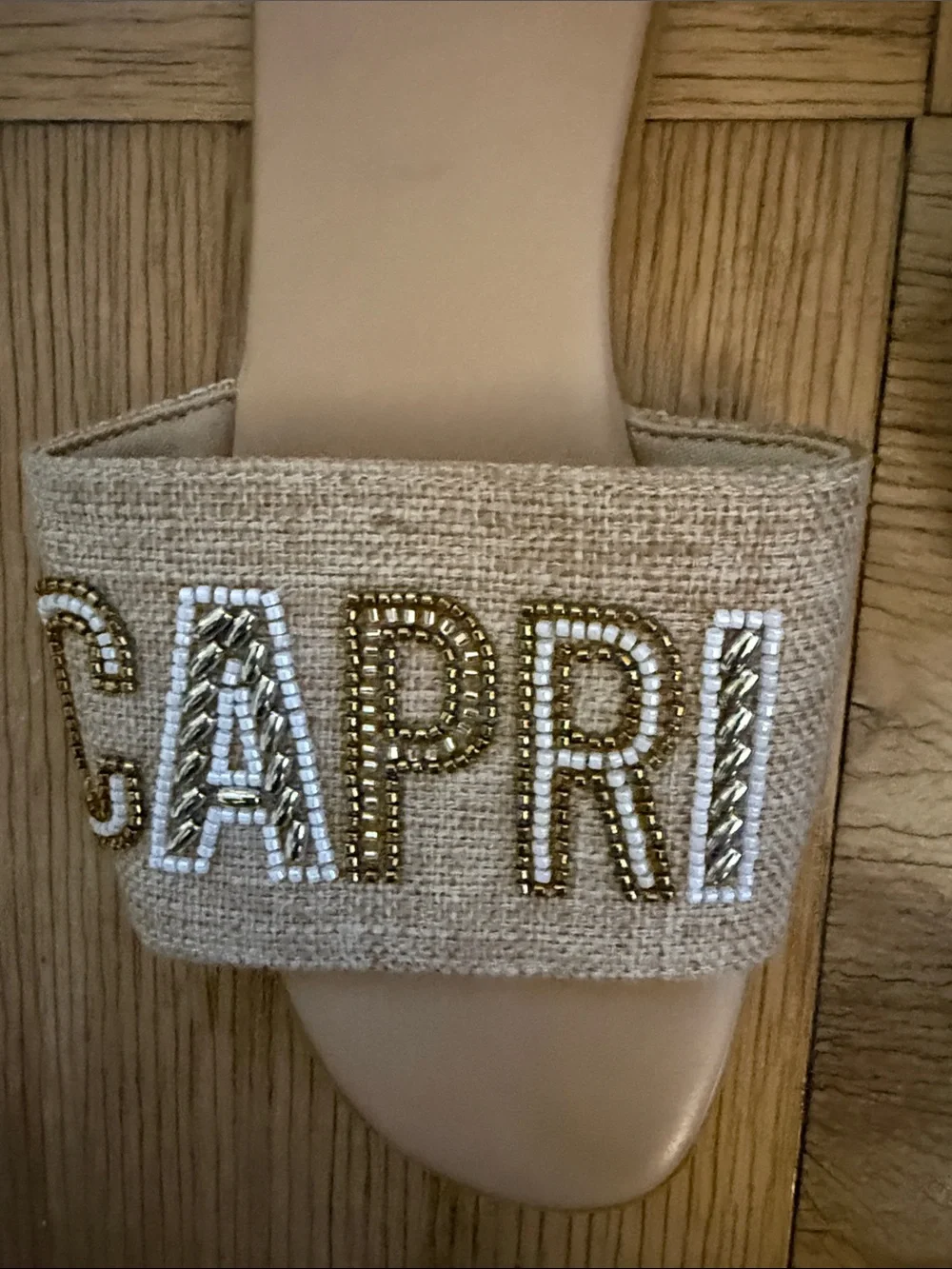 A New Day Beaded Slip On Sandals